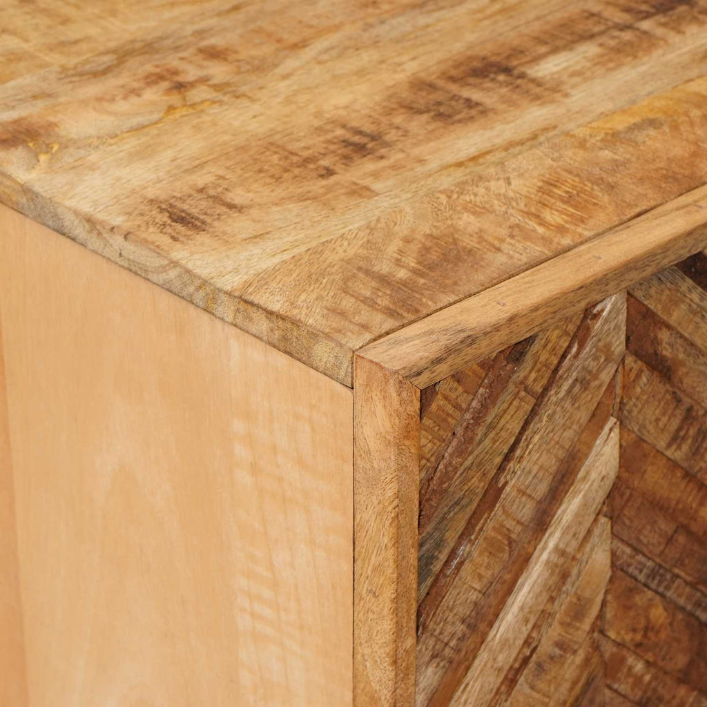 Media Storage Cabinet Cabinets Brown 90 X 33.5 75 Cm Solid Mango Wood 90 cm