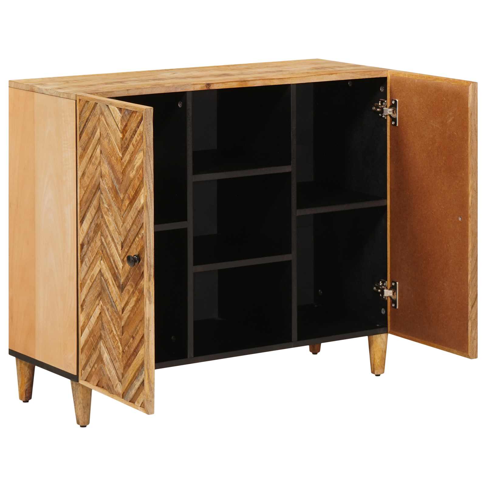 Storage Cabinets Brown 90 X 33.5 X 75 Cm Solid Mango Wood