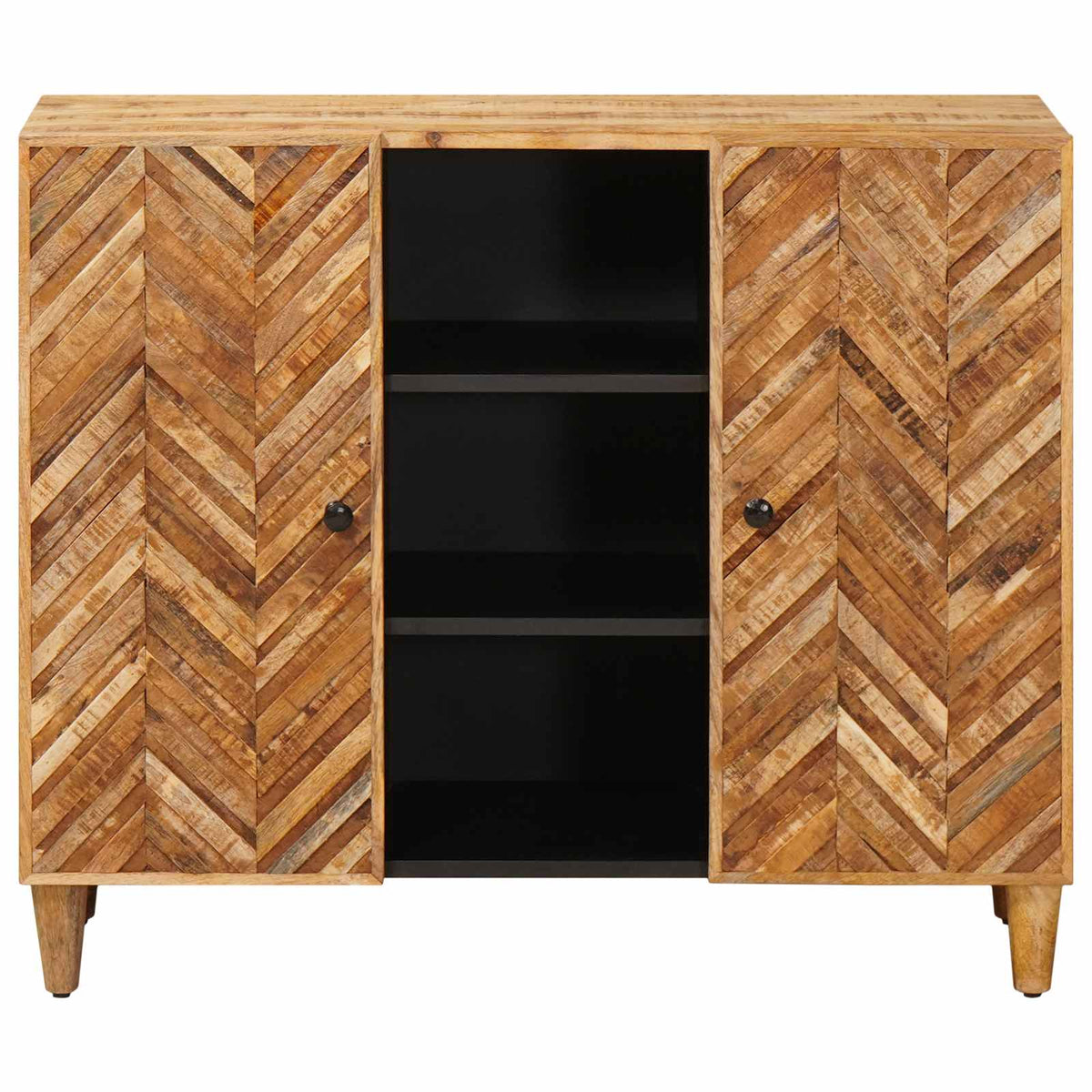 Media Storage Cabinet Cabinets Brown 90 X 33.5 75 Cm Solid Mango Wood 90 cm