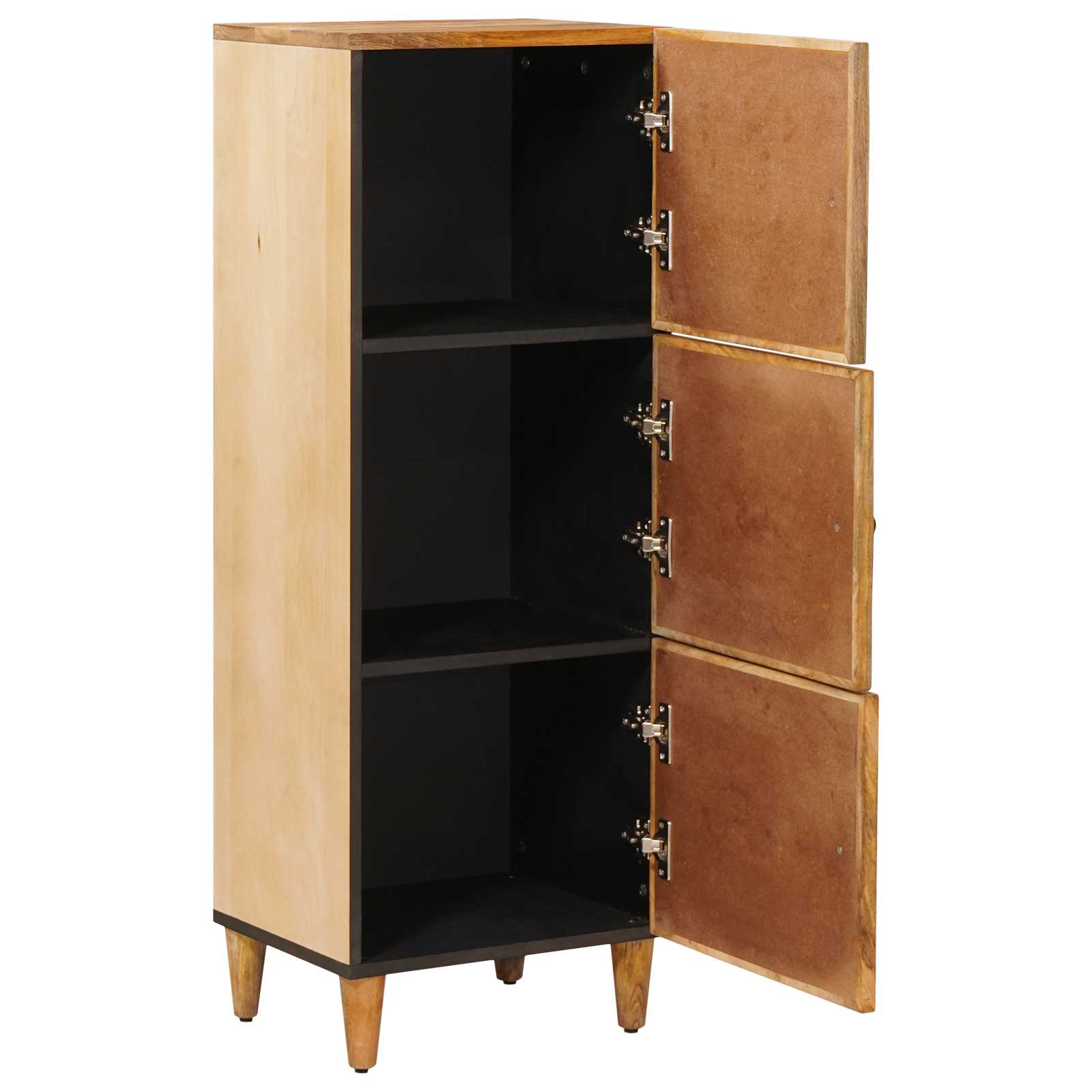 Storage Cabinets Brown 40 X 33.5 X 110 Cm Solid Mango Wood