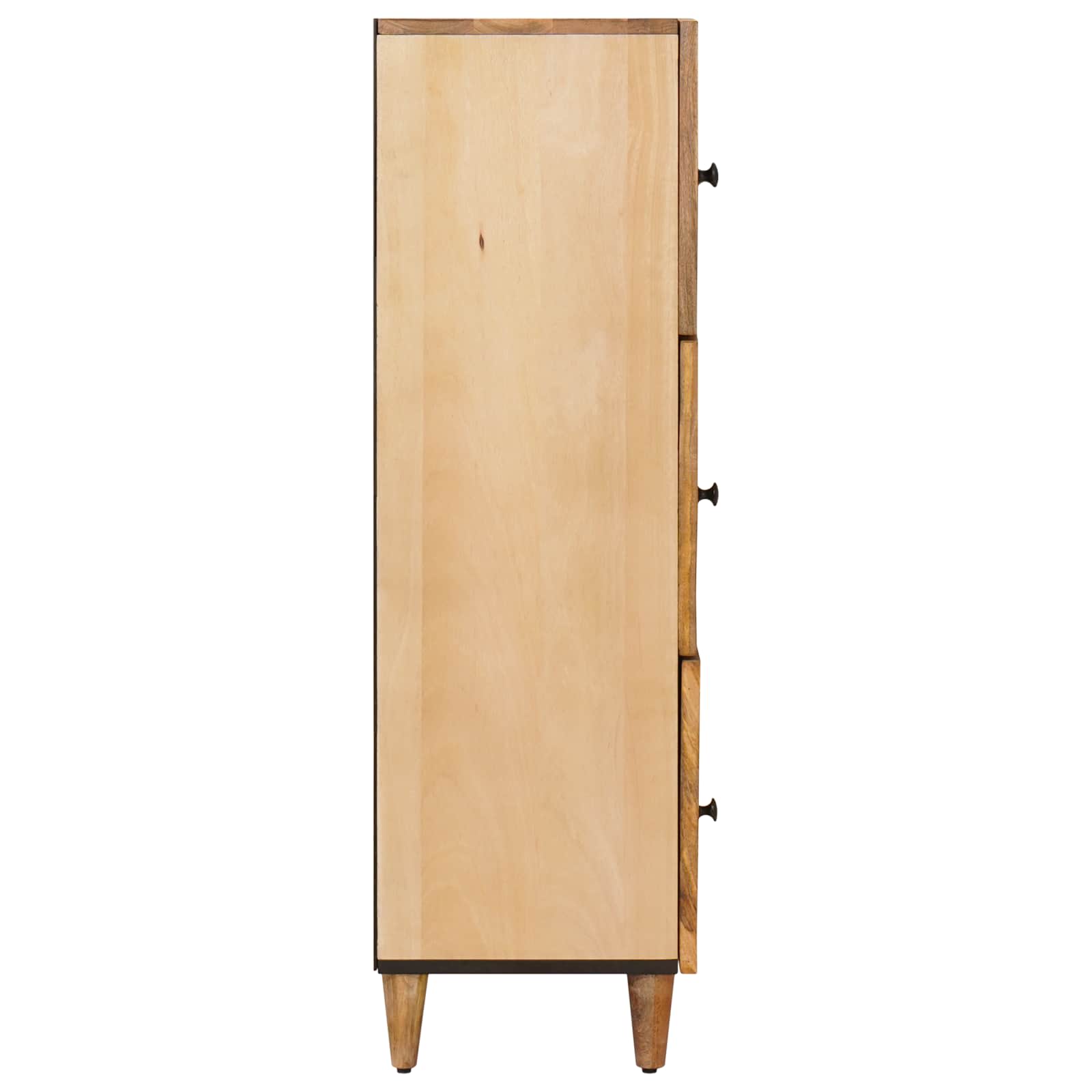 Storage Cabinets Brown 40 X 33.5 X 110 Cm Solid Mango Wood