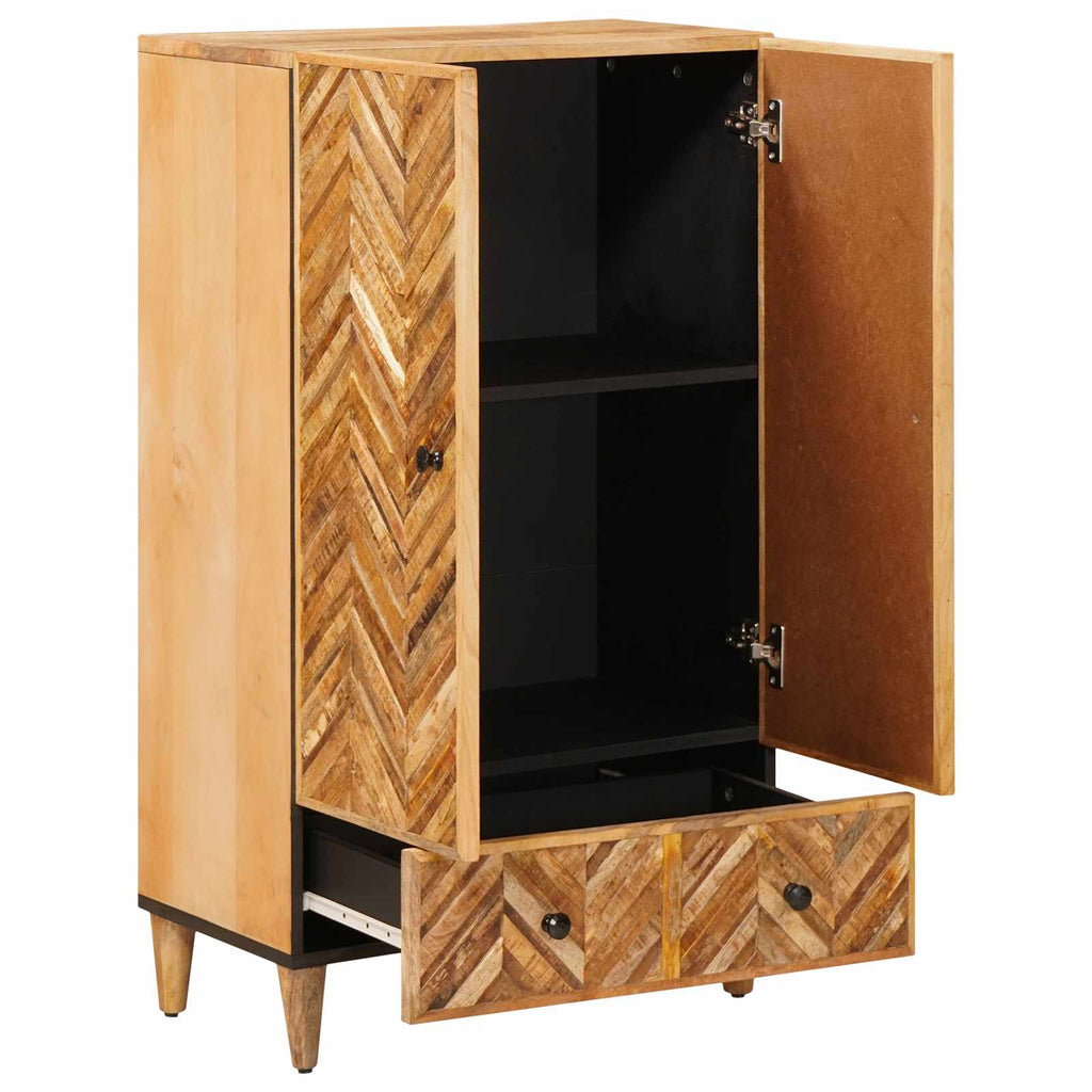 Storage Cabinets Brown 60 X 33.5 X 100 Cm Solid Mango Wood