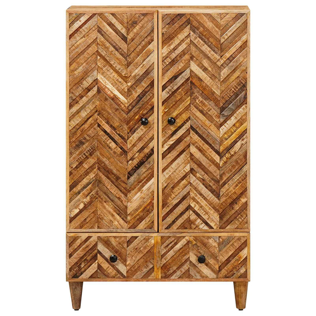 Storage Cabinets Brown 60 X 33.5 X 100 Cm Solid Mango Wood