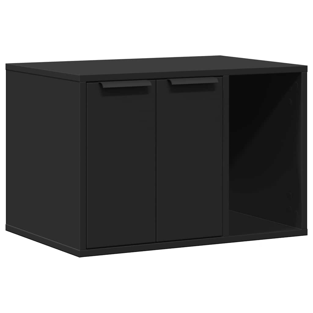 Cat Furniture Litter Box Enclosure Engineered Wood Oak Sonoma Oak Grey Sonoma 60