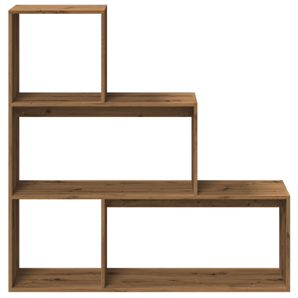 Room Divider Bookcase 3-Tier 123X29X Engineered Wood