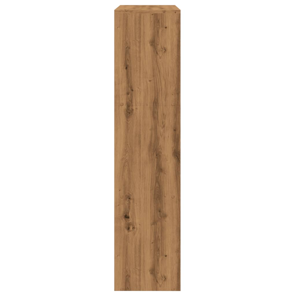 Room Divider Bookcase 3-Tier 123X29X Engineered Wood