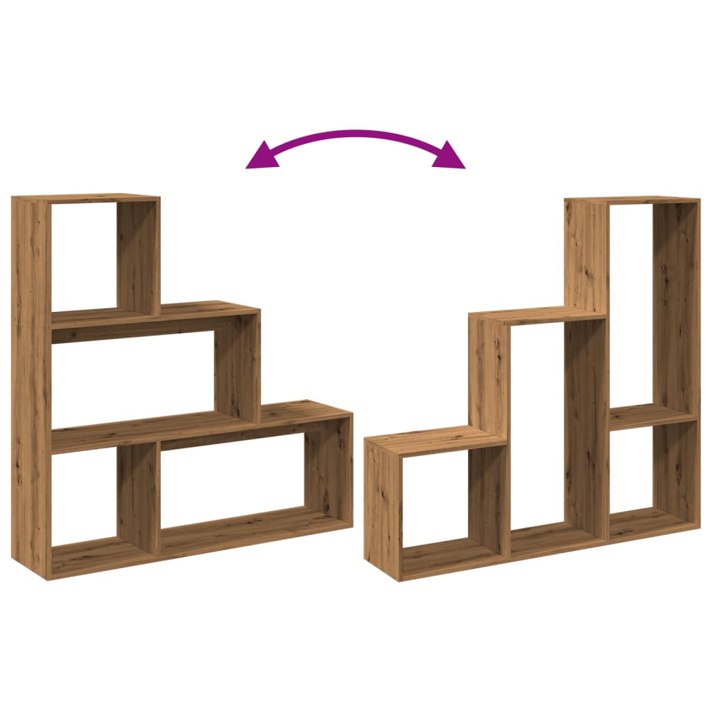 Room Divider Bookcase 3-Tier 123X29X Engineered Wood