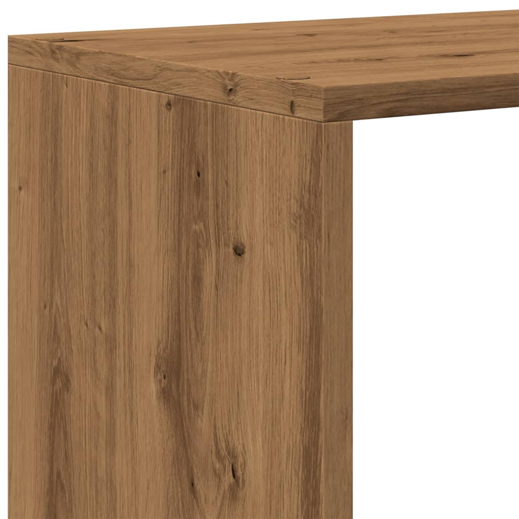 Room Divider Bookcase 3-Tier 123X29X Engineered Wood