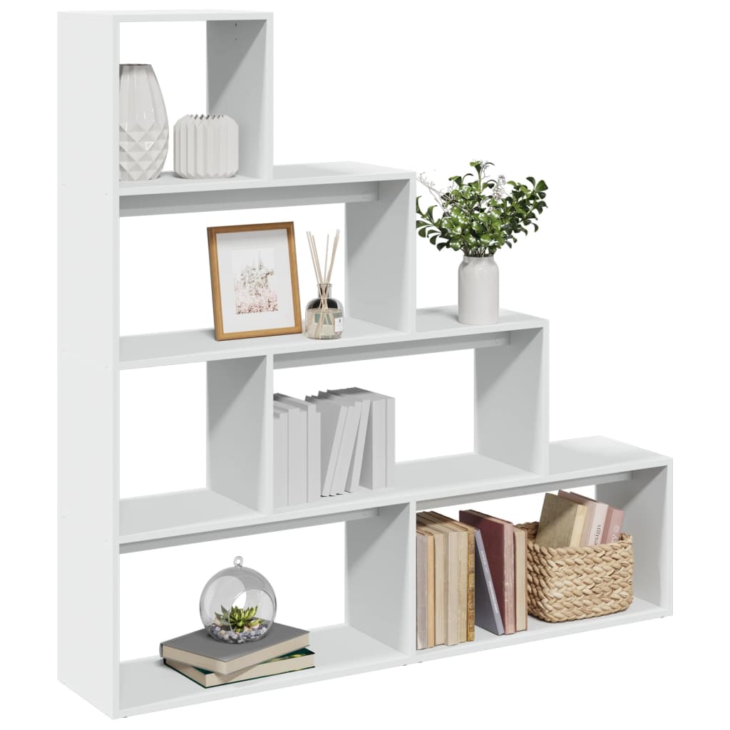 Room Divider Bookcase 3-Tier 123X29X Engineered Wood