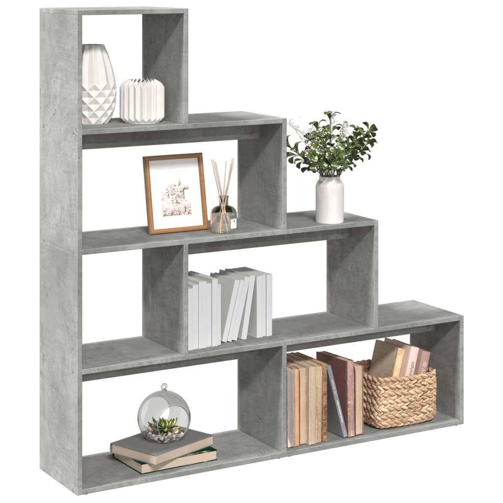 Room Divider Bookcase 3-Tier 123X29X Engineered Wood