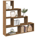 Room Divider Bookcase 3-Tier 123X29X Engineered Wood