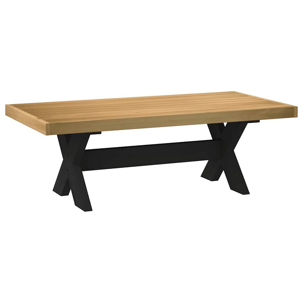 Coffee Table Noain X-Shaped Legs 120X60X40 Cm Solid Wood Pine