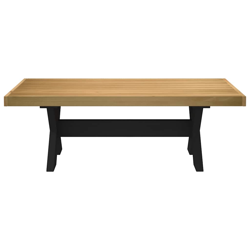 Coffee Table Noain X-Shaped Legs 120X60X40 Cm Solid Wood Pine