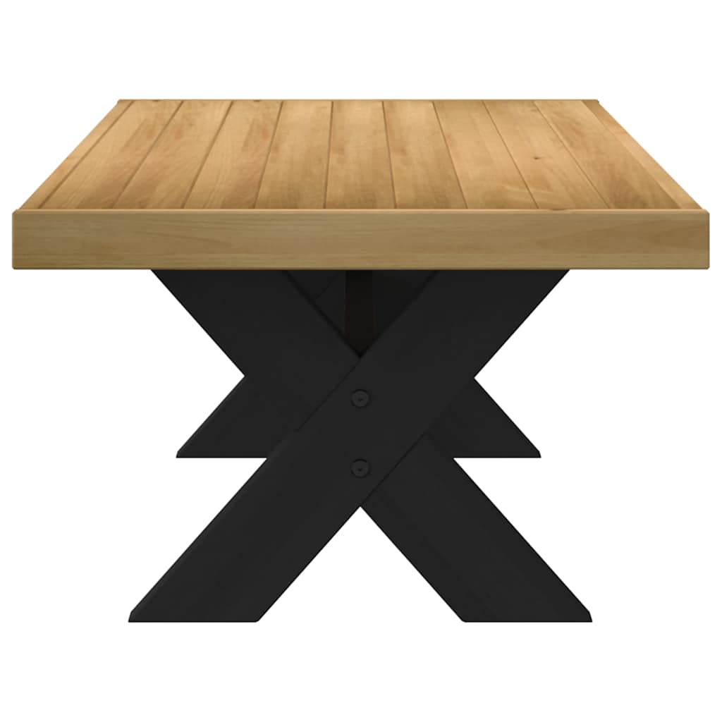 Coffee Table Noain X-Shaped Legs 120X60X40 Cm Solid Wood Pine