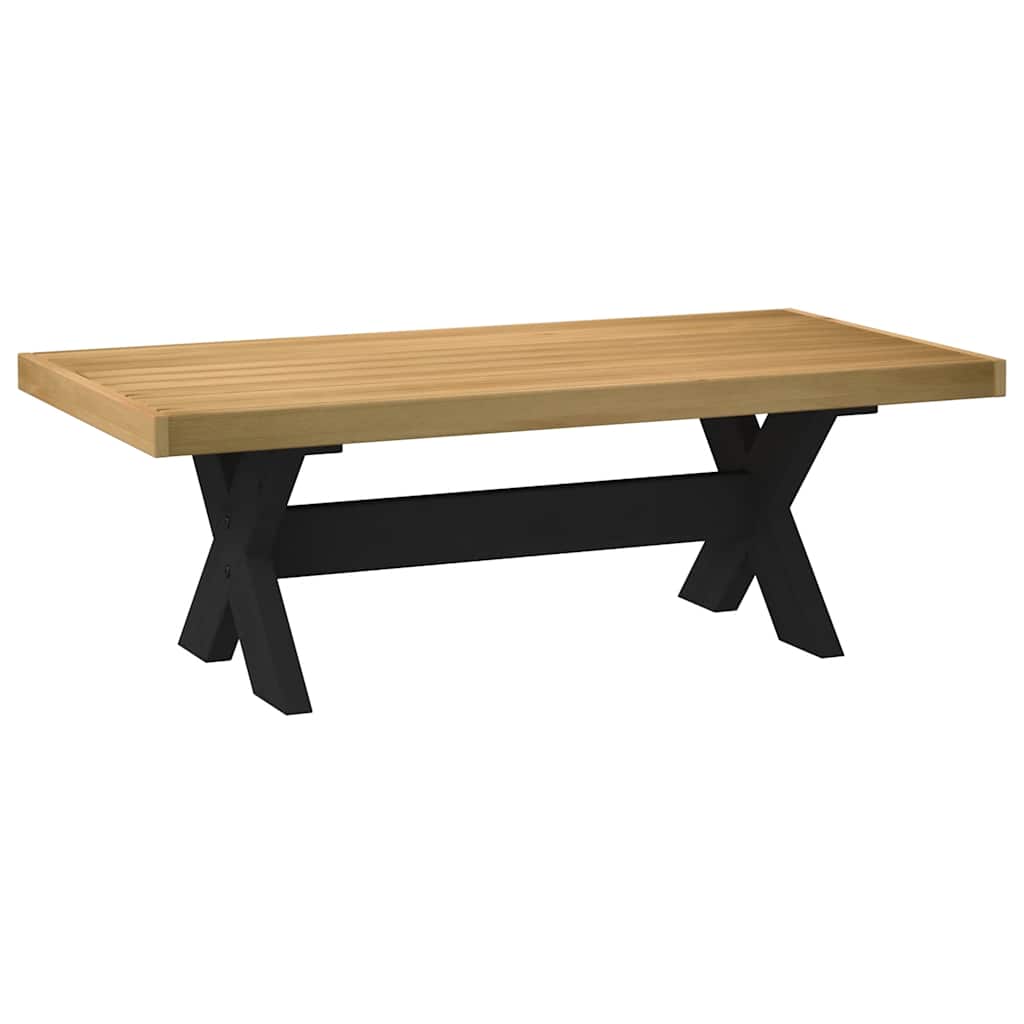 Coffee Table Noain X-Shaped Legs 120X60X40 Cm Solid Wood Pine