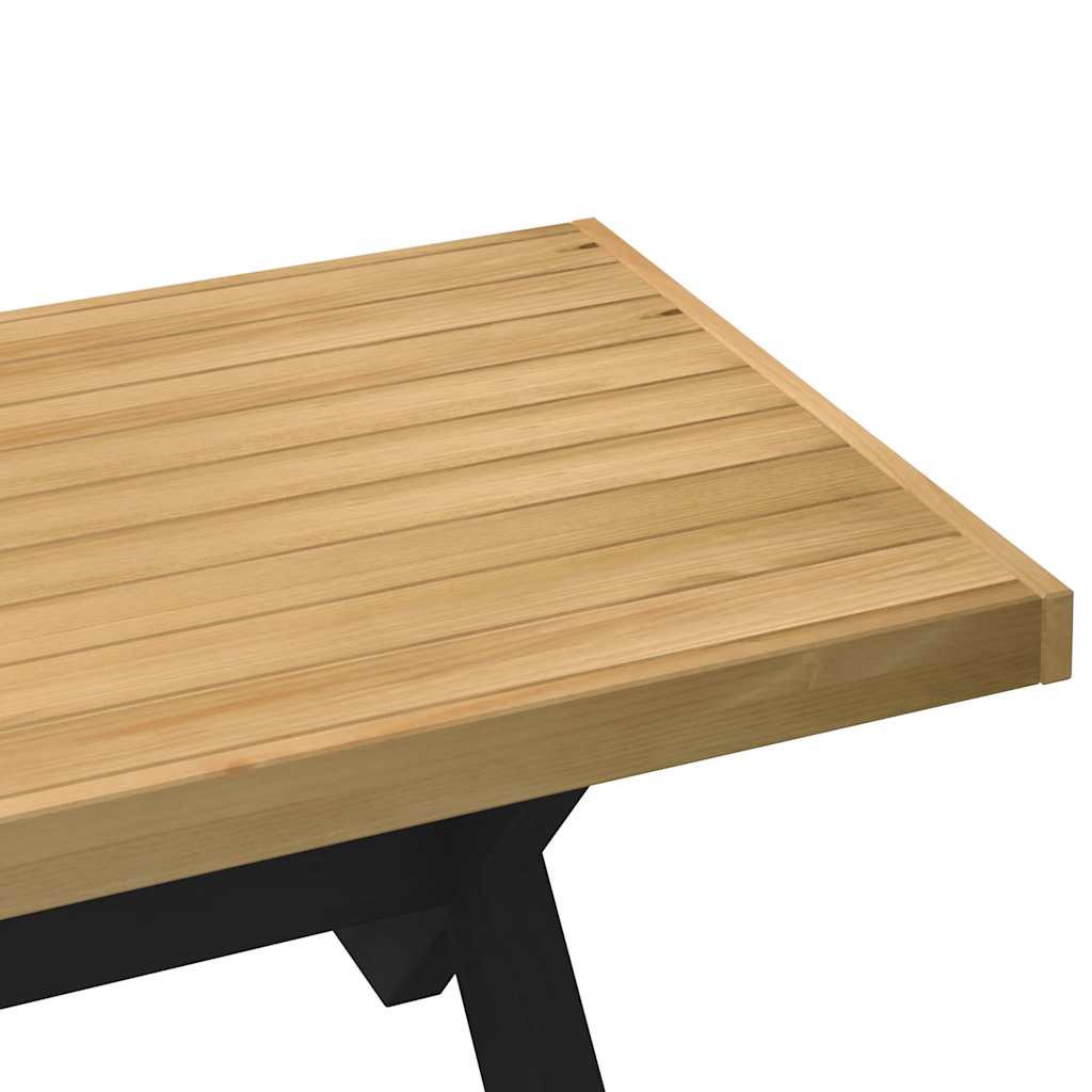 Coffee Table Noain X-Shaped Legs 120X60X40 Cm Solid Wood Pine