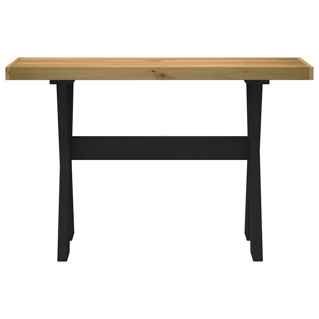 Console Table Noain X-Shaped Legs 120X30X75 Cm Solid Wood Pine