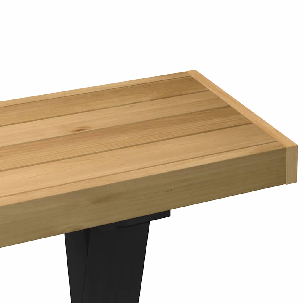Console Table Noain X-Shaped Legs 120X30X75 Cm Solid Wood Pine