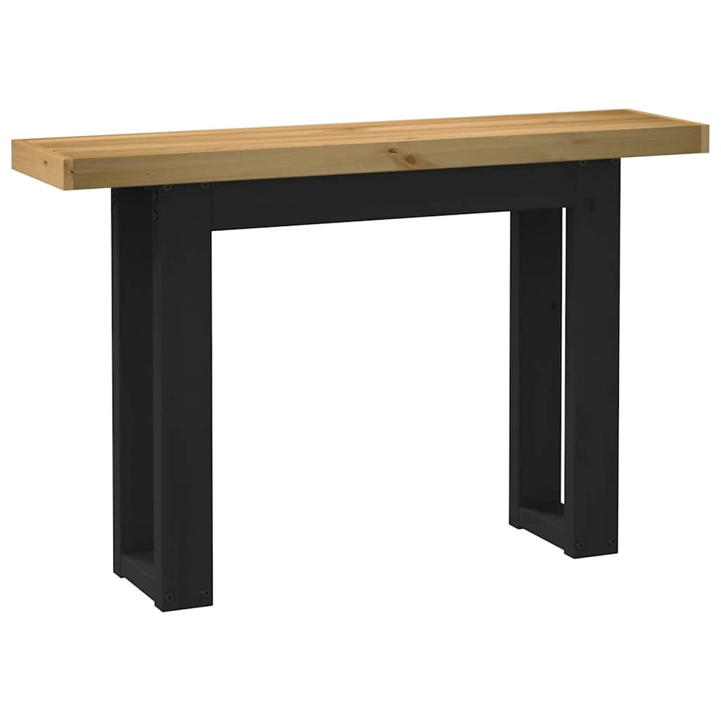 Console Table Noain X-Shaped Legs 120X30X75 Cm Solid Wood Pine