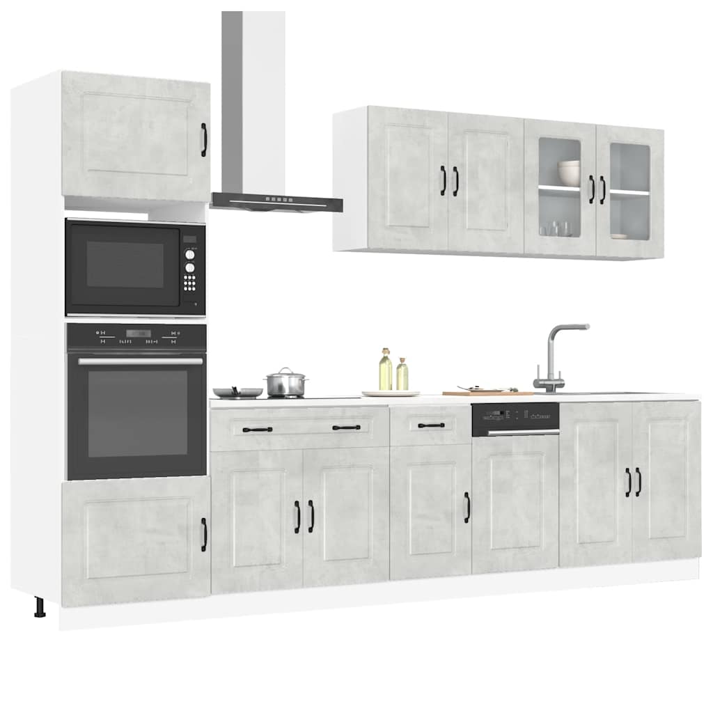 7 Piece Kitchen Cabinet Set Kalmar Engineered Wood