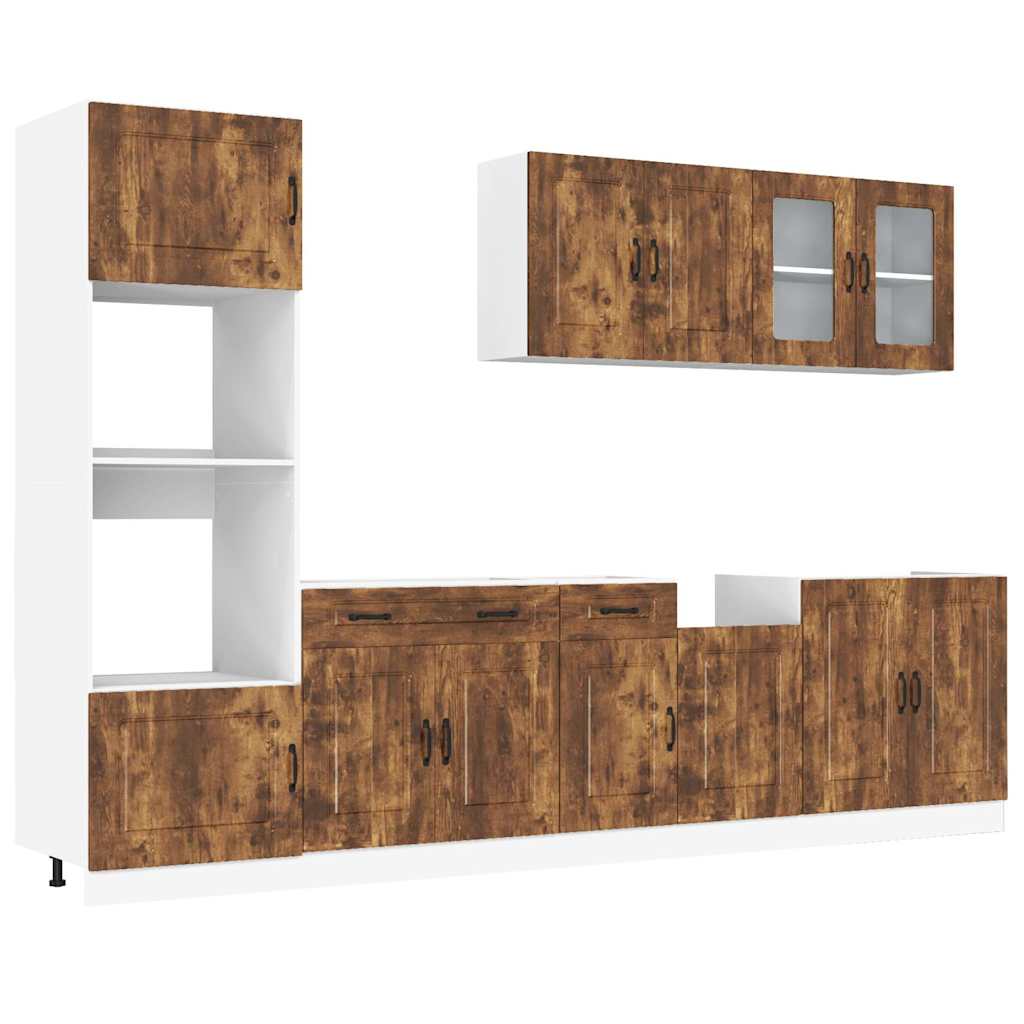 7 Piece Kitchen Cabinet Set Kalmar Engineered Wood
