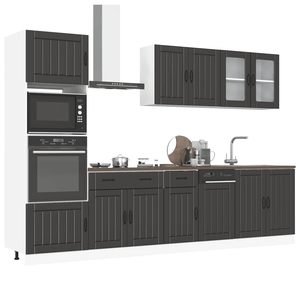 7 Piece Kitchen Cabinet Set Lucca Engineered Wood