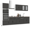 7 Piece Kitchen Cabinet Set Lucca Engineered Wood