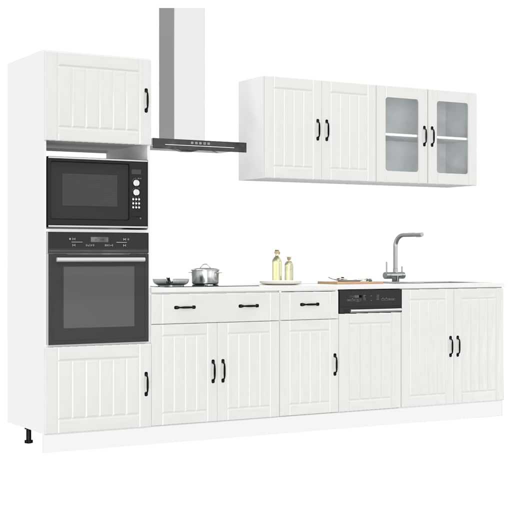 7 Piece Kitchen Cabinet Set Lucca Engineered Wood