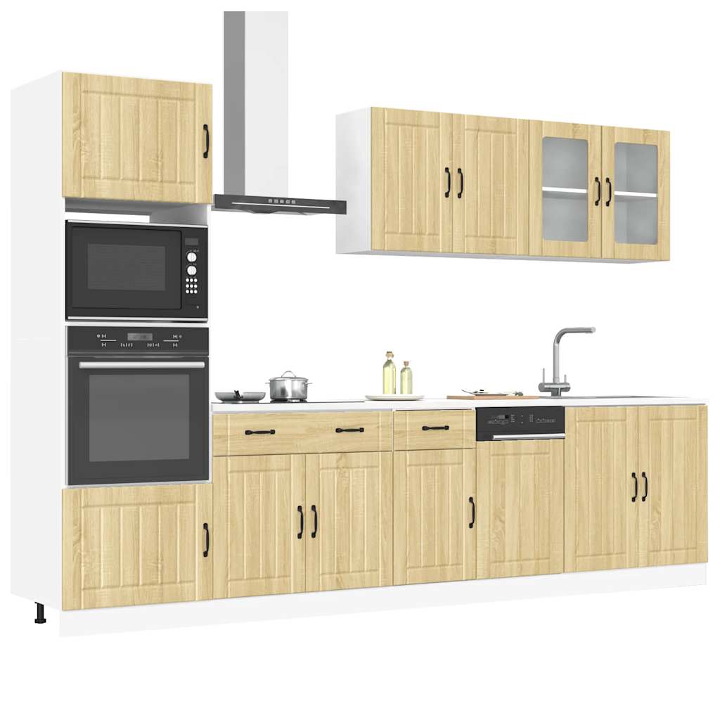 7 Piece Kitchen Cabinet Set Lucca Engineered Wood