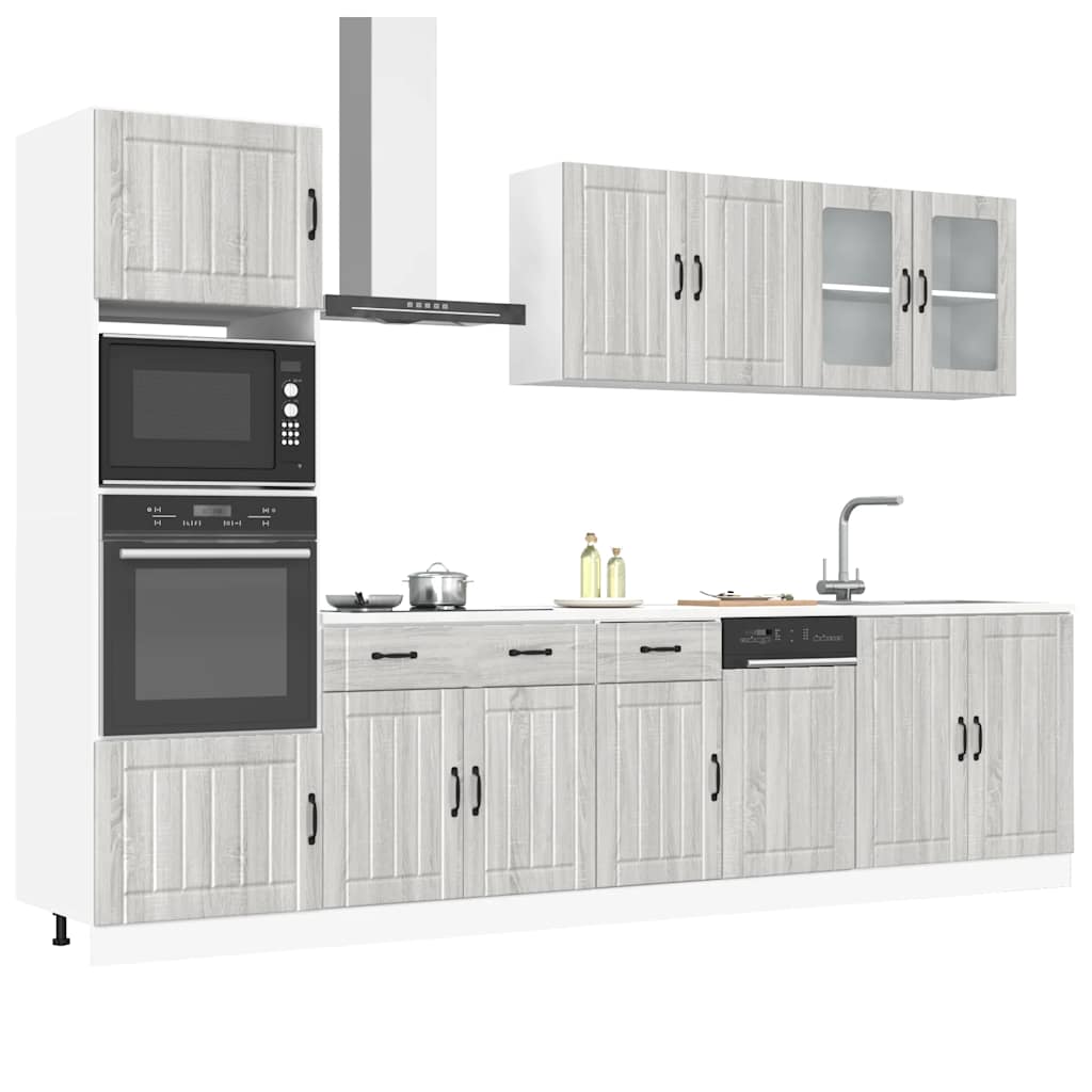 7 Piece Kitchen Cabinet Set Lucca Engineered Wood
