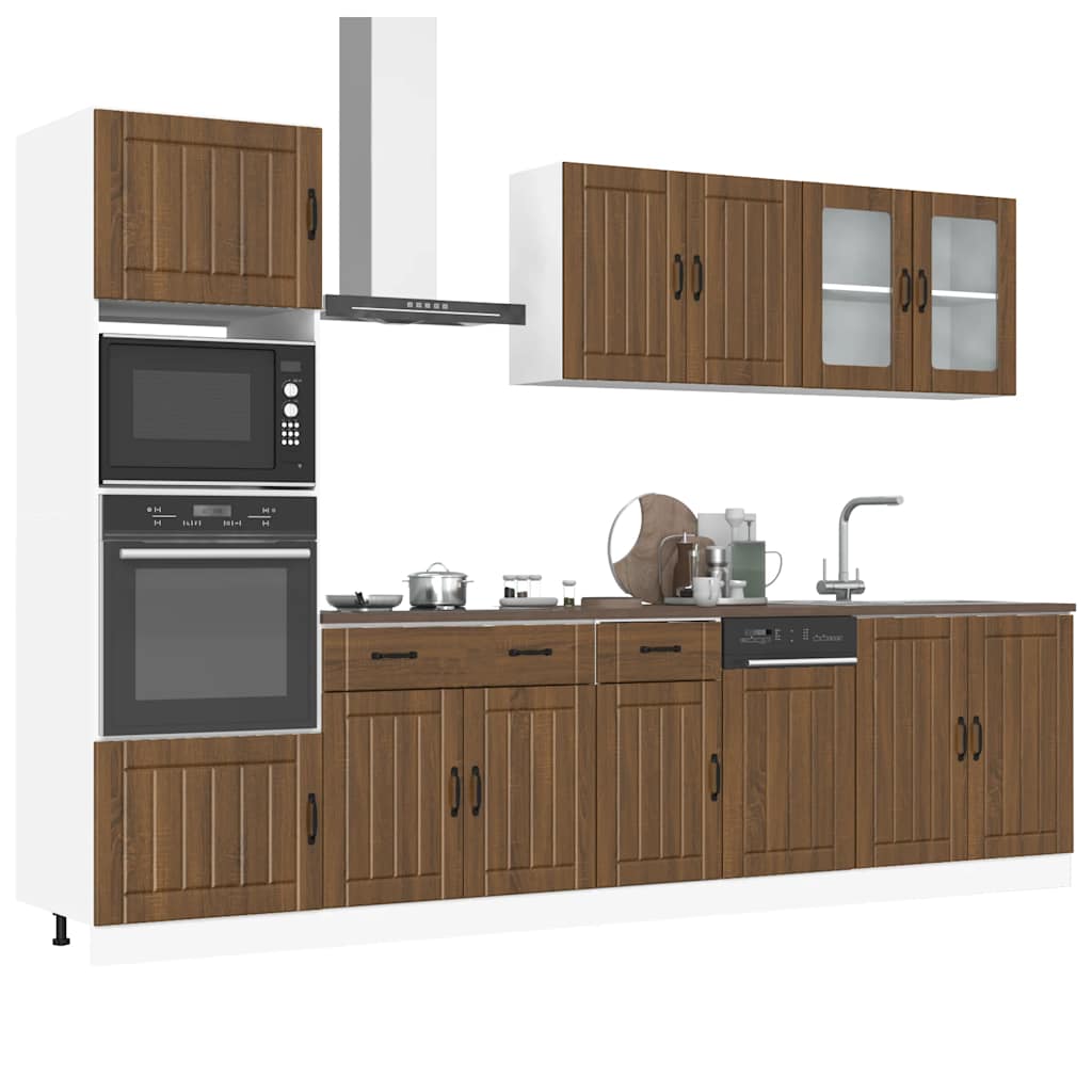 7 Piece Kitchen Cabinet Set Lucca Engineered Wood