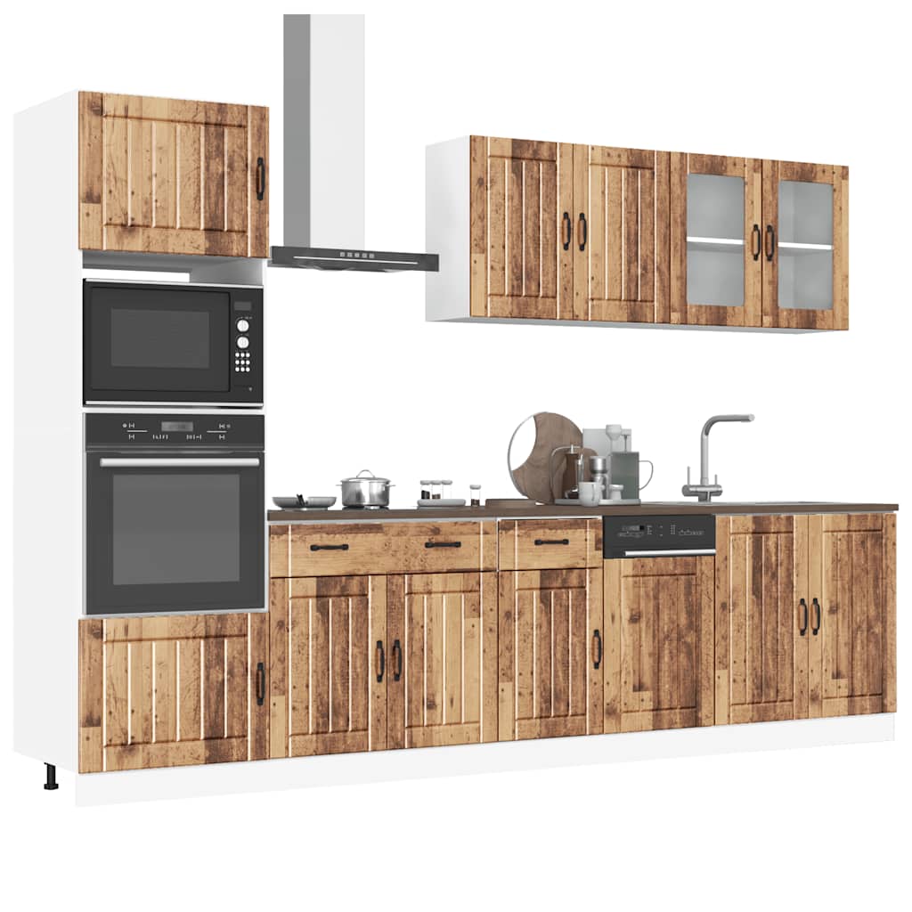 7 Piece Kitchen Cabinet Set Lucca Engineered Wood