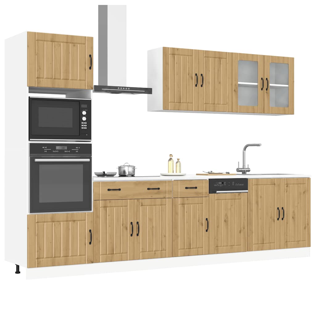 7 Piece Kitchen Cabinet Set Lucca Engineered Wood