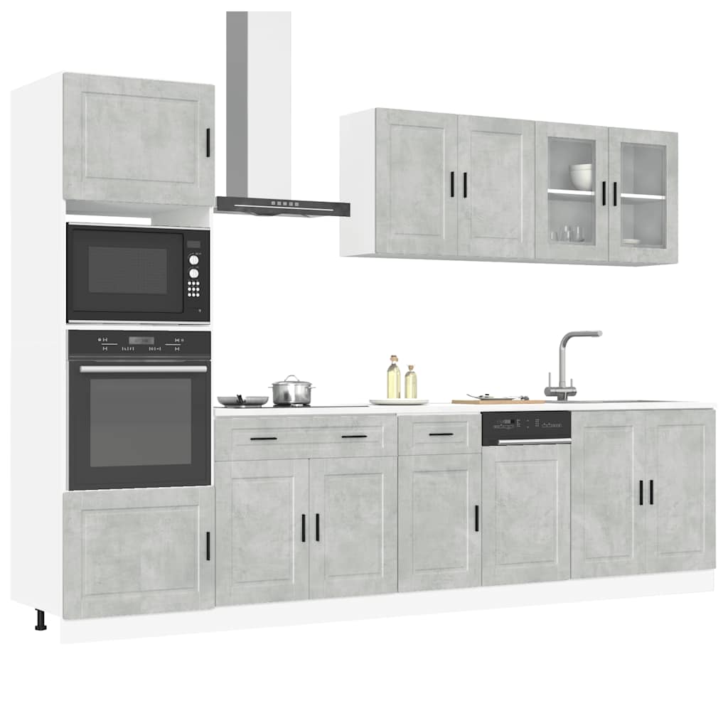7 Piece Kitchen Cabinet Set Kalmar Engineered Wood