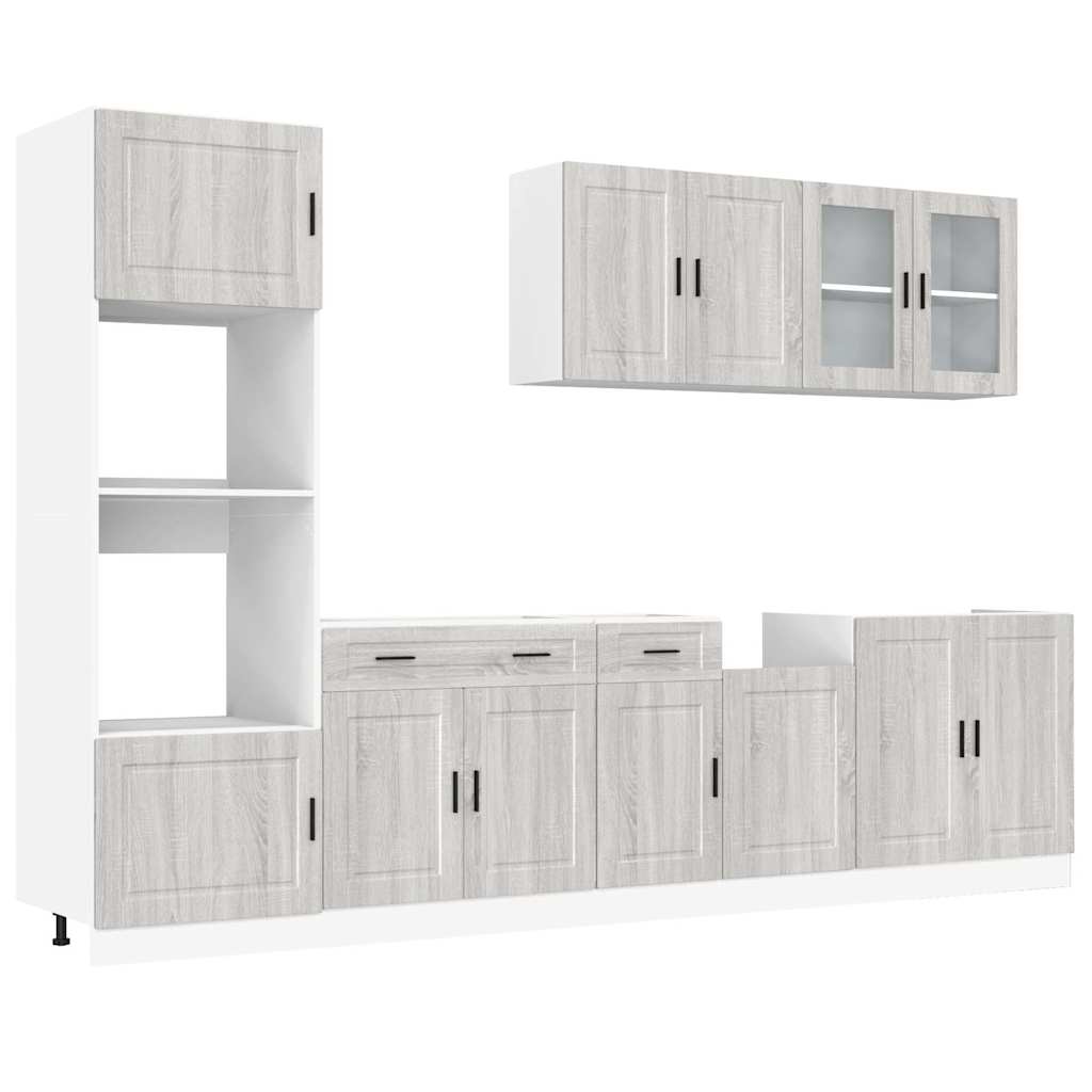 7 Piece Kitchen Cabinet Set Kalmar Engineered Wood