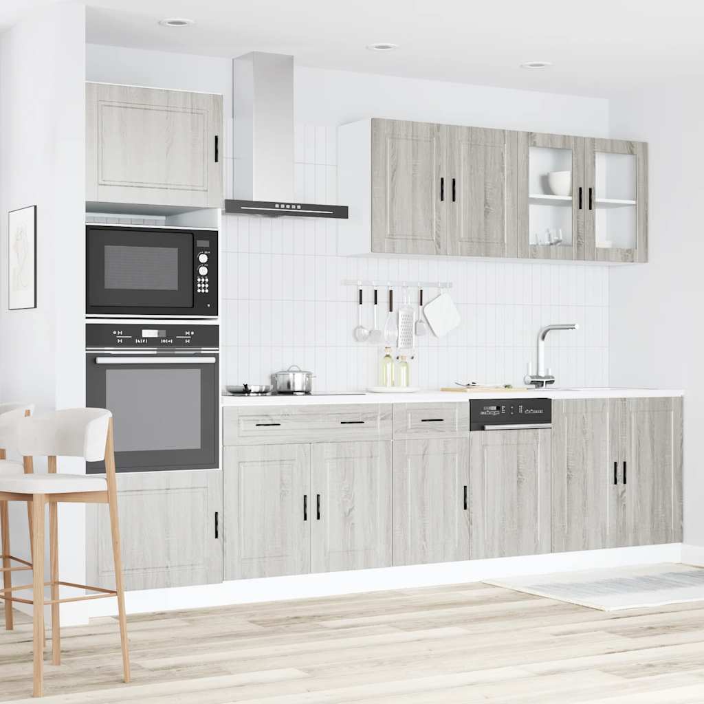 7 Piece Kitchen Cabinet Set Kalmar Engineered Wood