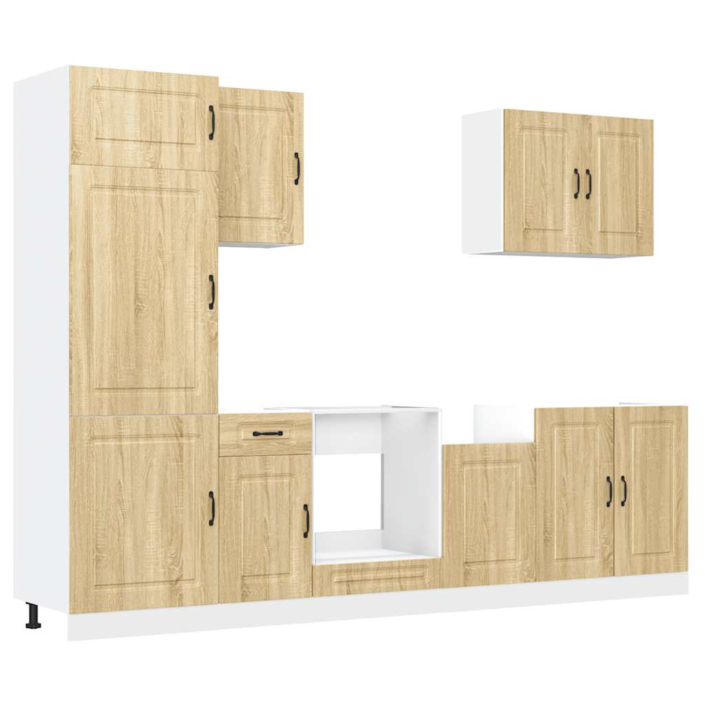 7 Piece Kitchen Cabinet Set Kalmar Engineered Wood