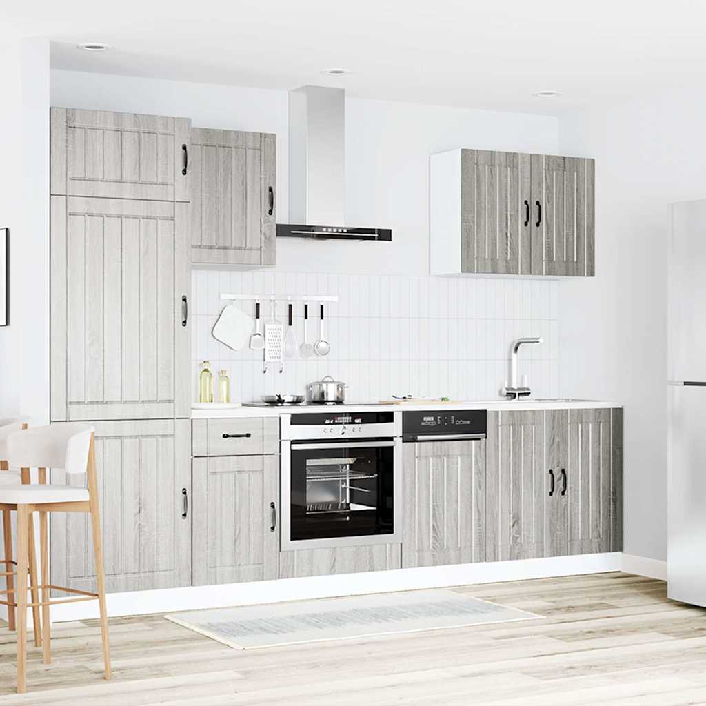 7 Piece Kitchen Cabinet Set Lucca Engineered Wood