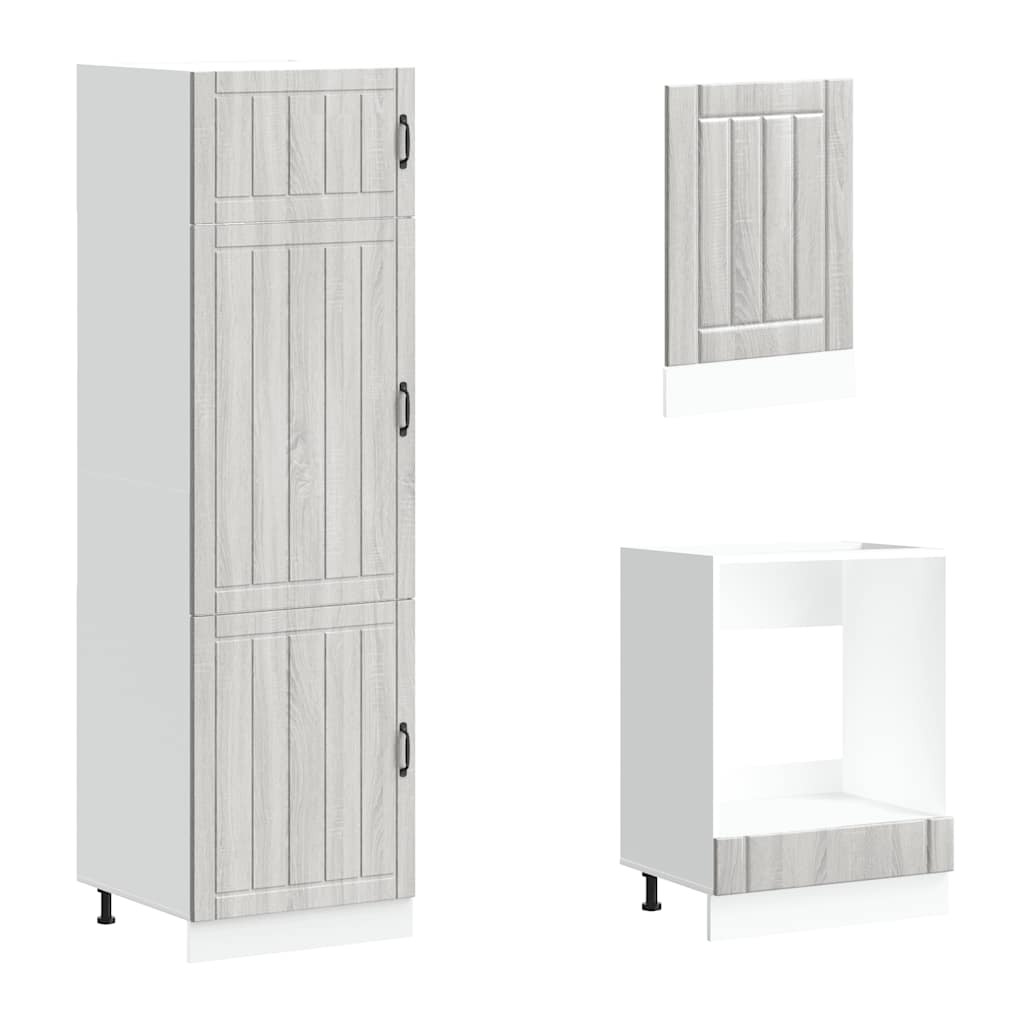 7 Piece Kitchen Cabinet Set Lucca Engineered Wood
