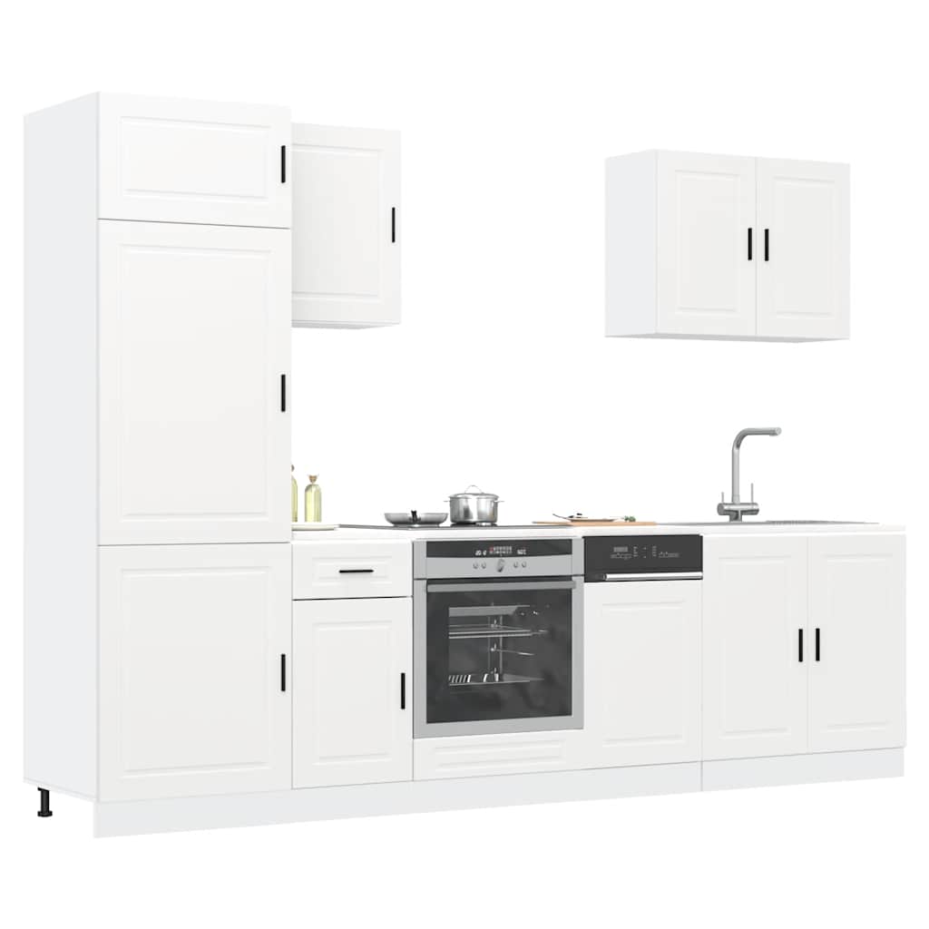 7 Piece Kitchen Cabinet Set Porto Engineered Wood