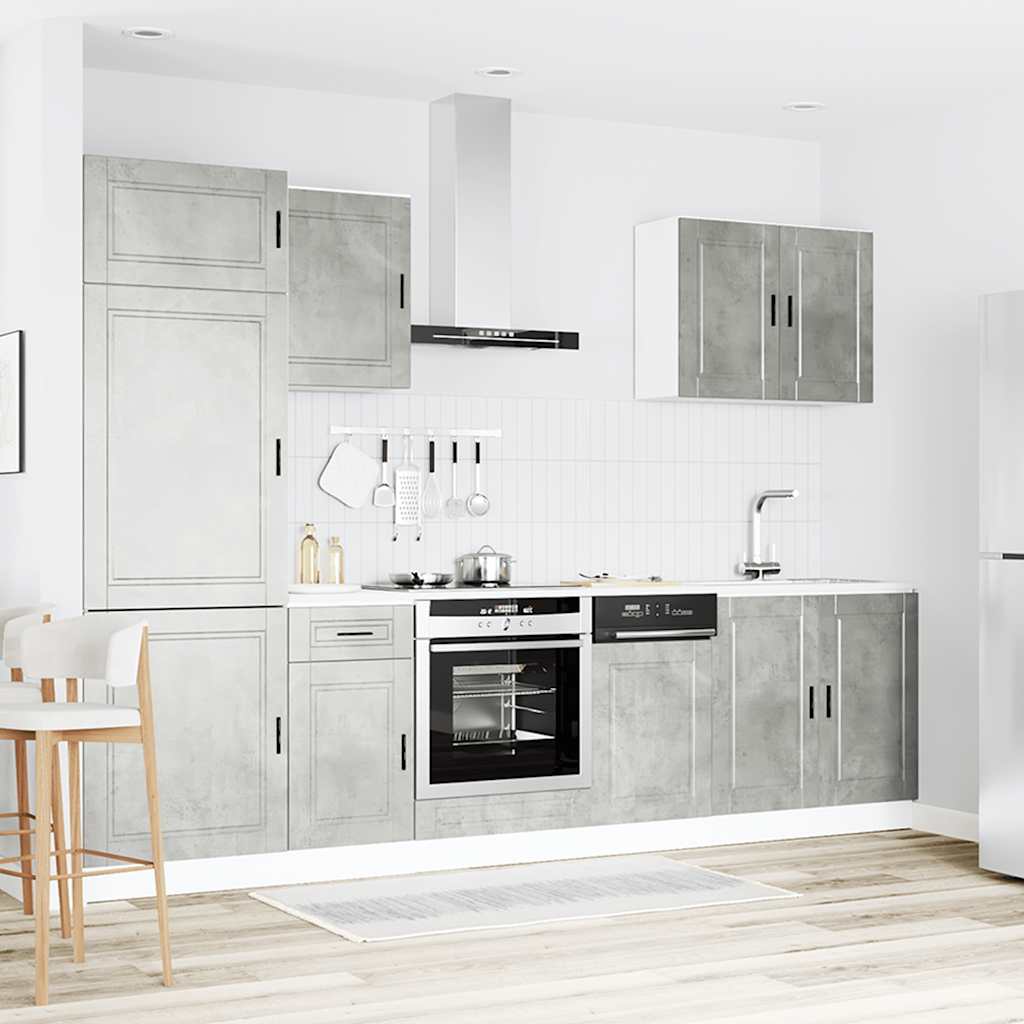 7 Piece Kitchen Cabinet Set Porto Engineered Wood