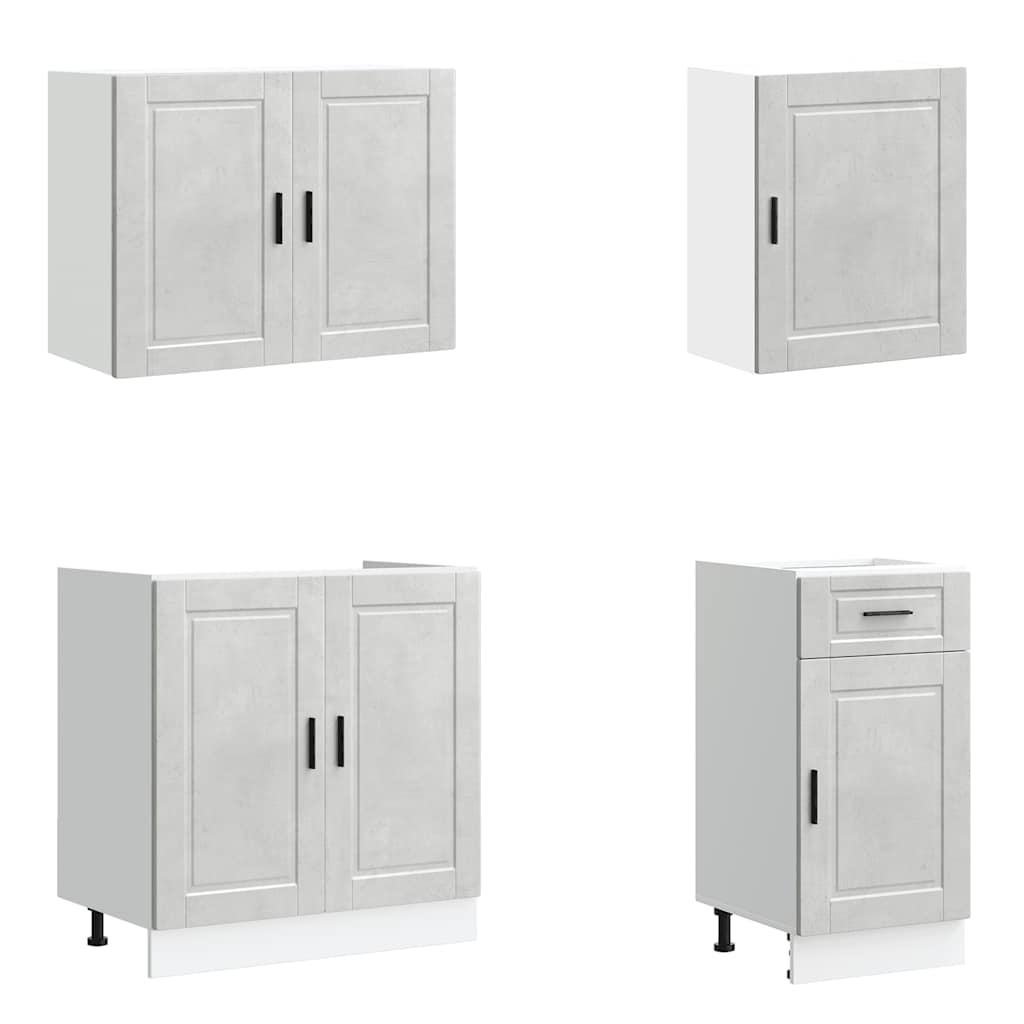 7 Piece Kitchen Cabinet Set Porto Engineered Wood