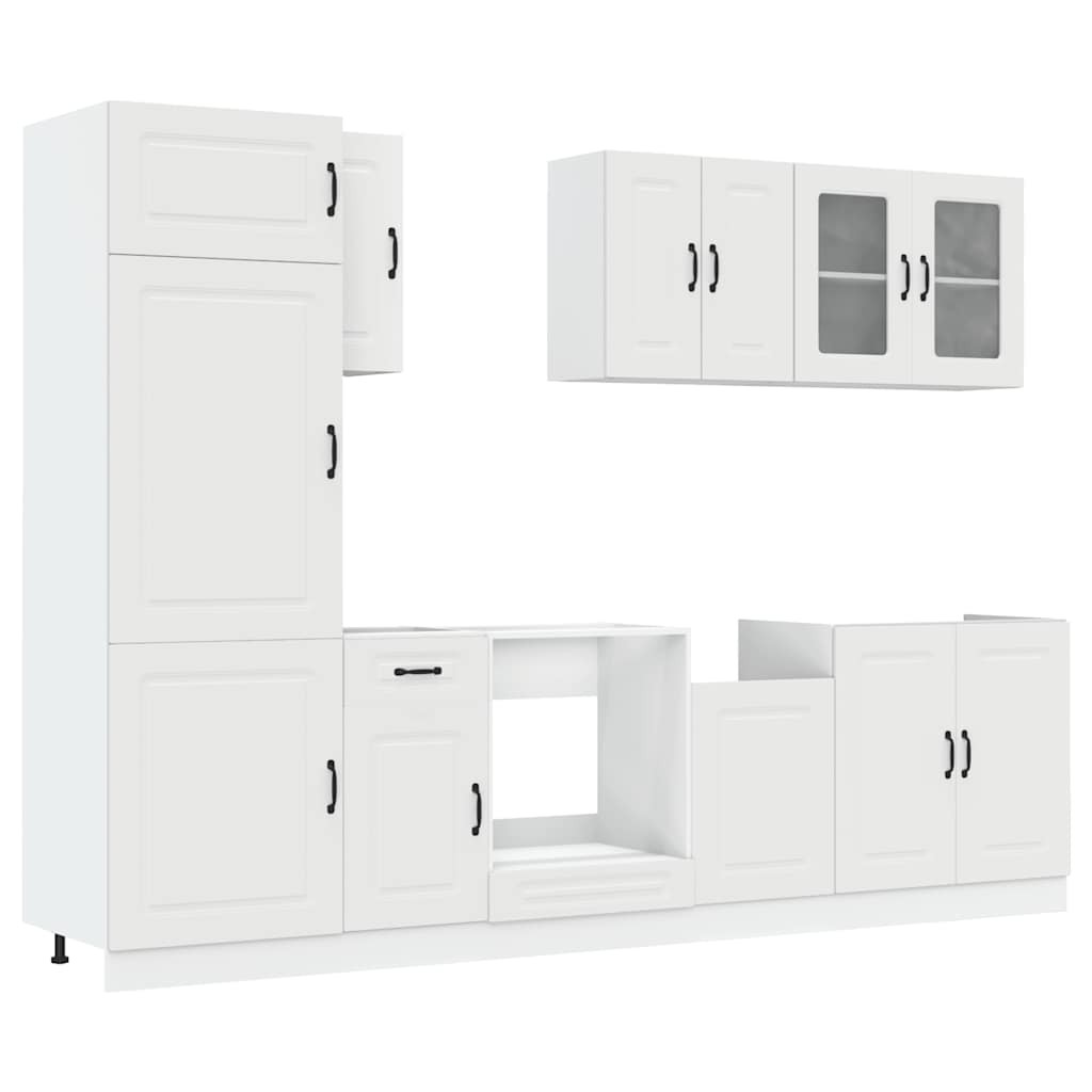 8 Piece Kitchen Cabinet Set Kalmar Engineered Wood