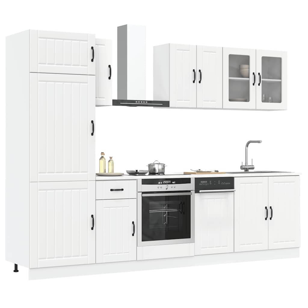 8 Piece Kitchen Cabinet Set Lucca Engineered Wood