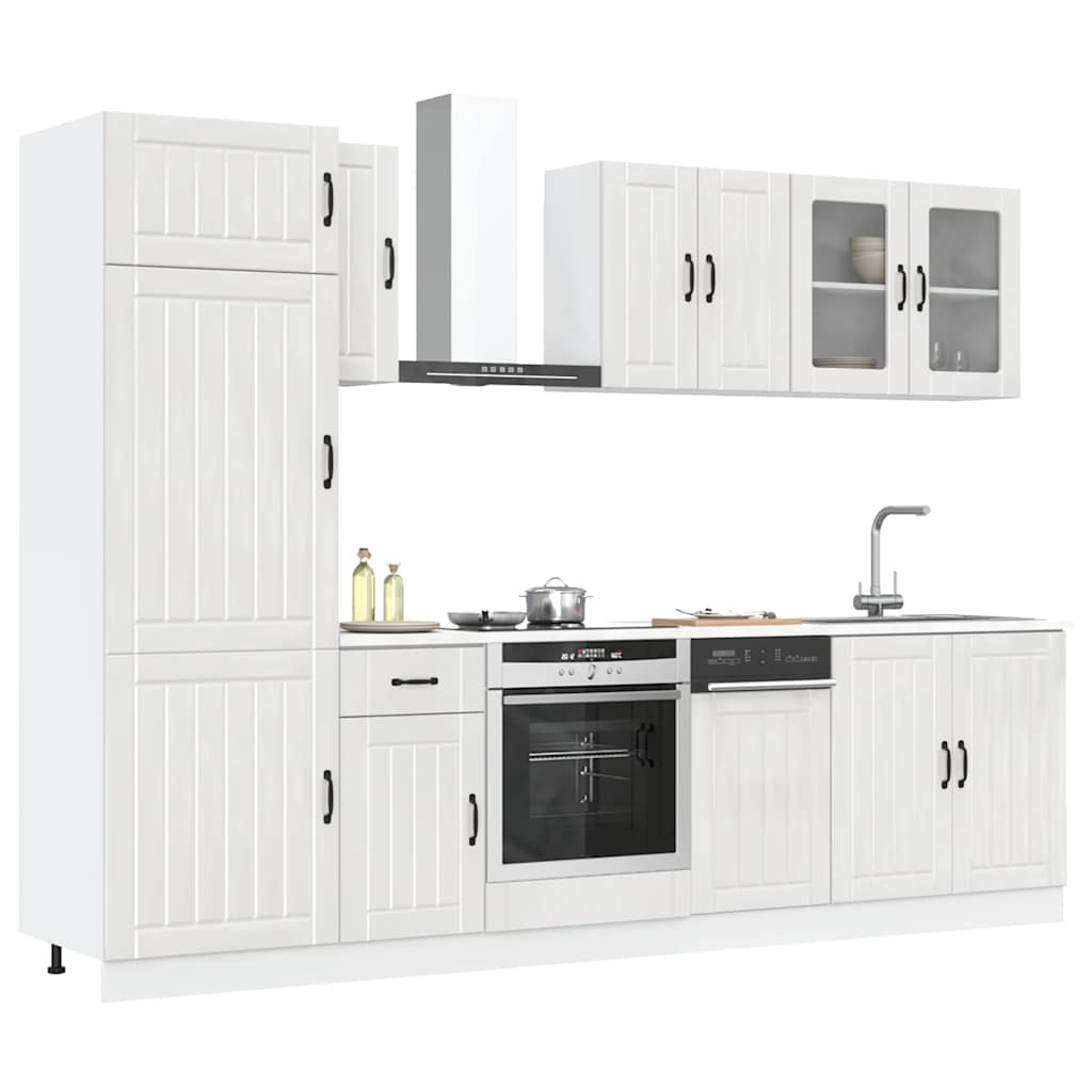 8 Piece Kitchen Cabinet Set Lucca Engineered Wood