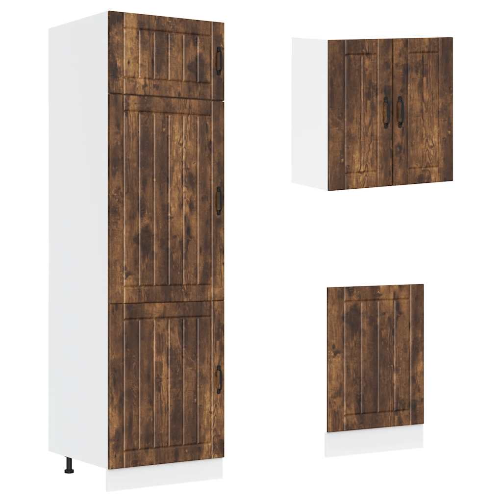8 Piece Kitchen Cabinet Set Lucca Engineered Wood