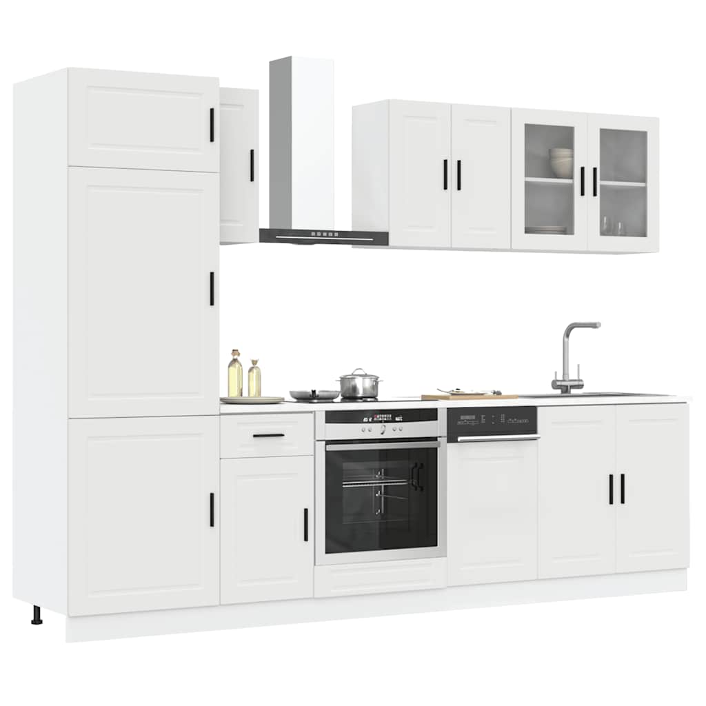 8 Piece Kitchen Cabinet Set Porto Engineered Wood