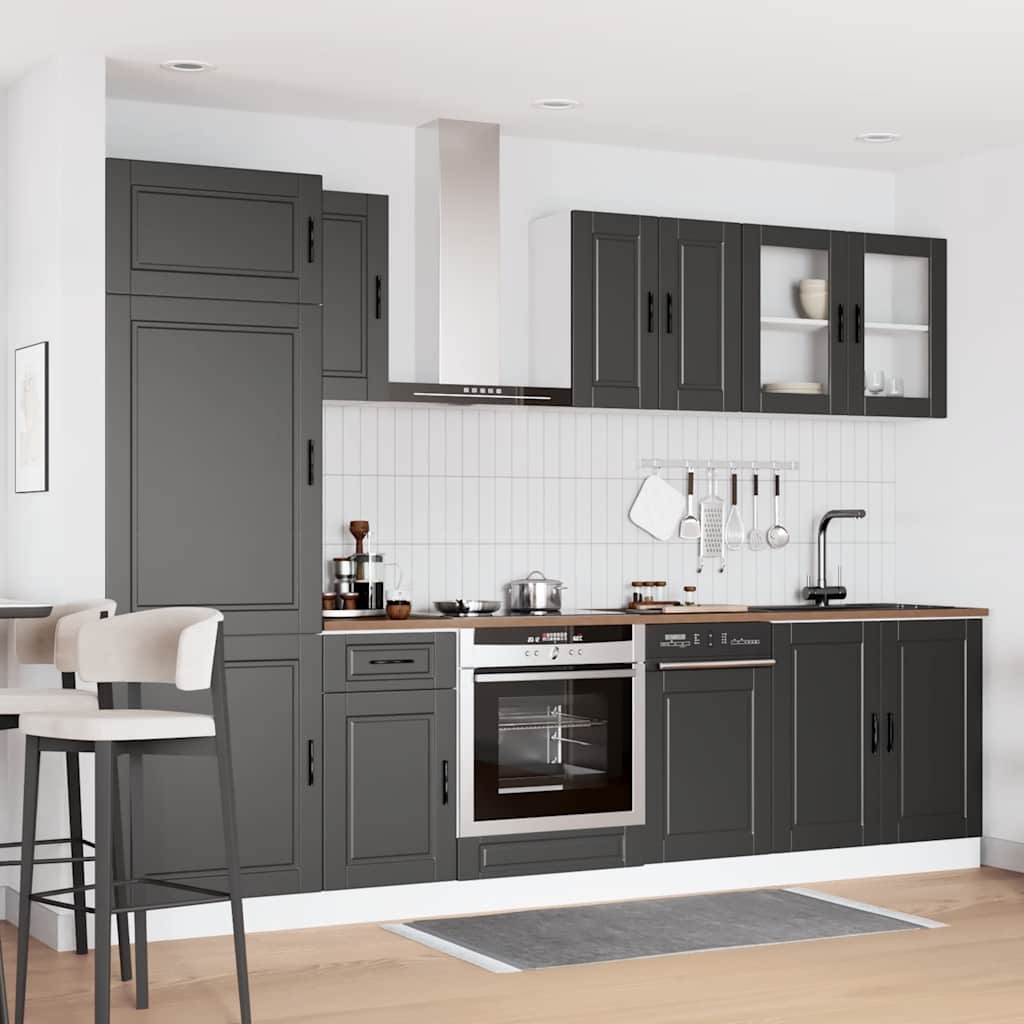 8 Piece Kitchen Cabinet Set Porto Engineered Wood