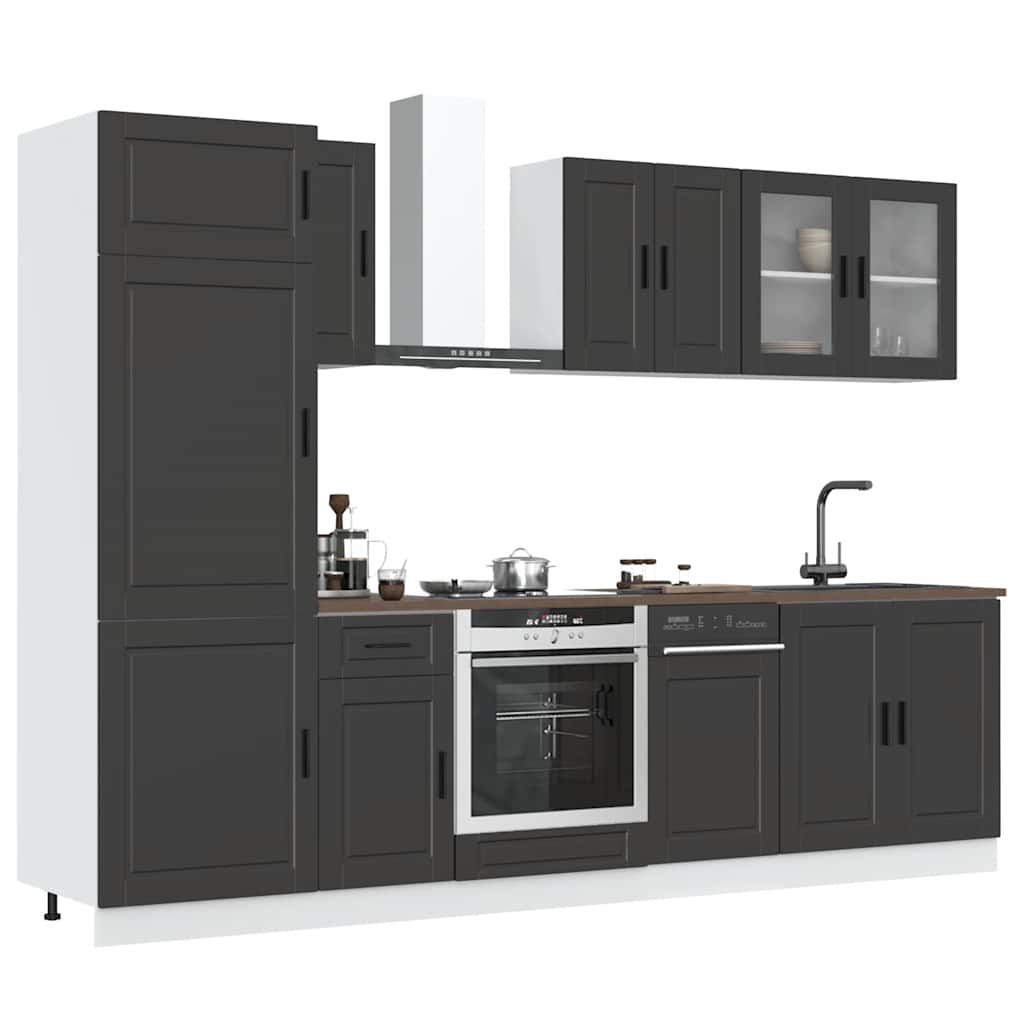 8 Piece Kitchen Cabinet Set Porto Engineered Wood