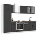 8 Piece Kitchen Cabinet Set Porto Engineered Wood